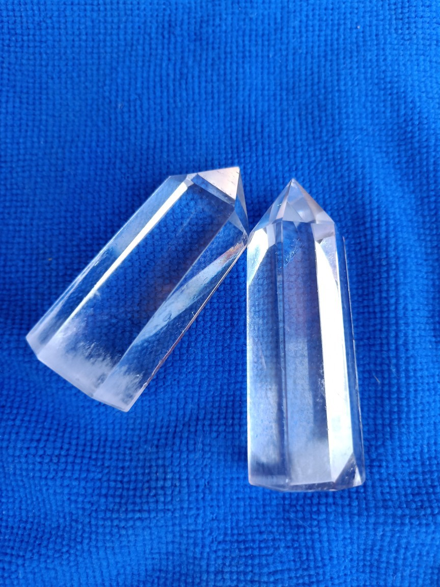 天然白水晶水晶柱六棱柱装饰灯饰灯厂饰品尺寸可定做