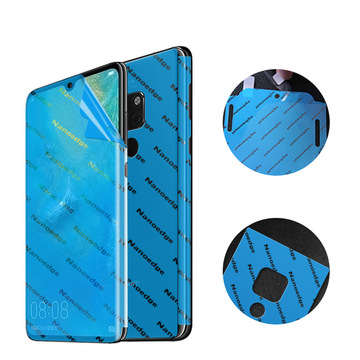 新款mate20全包tpu水凝膜 mate20前后一套360度全屏包边防爆膜
