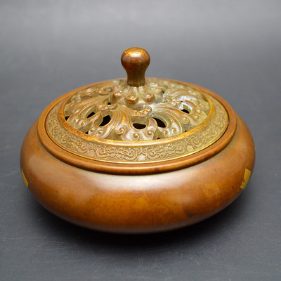 香炉香薰炉仿古大号檀室内香篆炉茶道熏家用纯铜