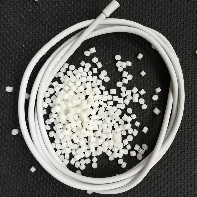 现货供应tpe80度专用线材粒子 本色瓷白增韧级tpe注塑颗粒