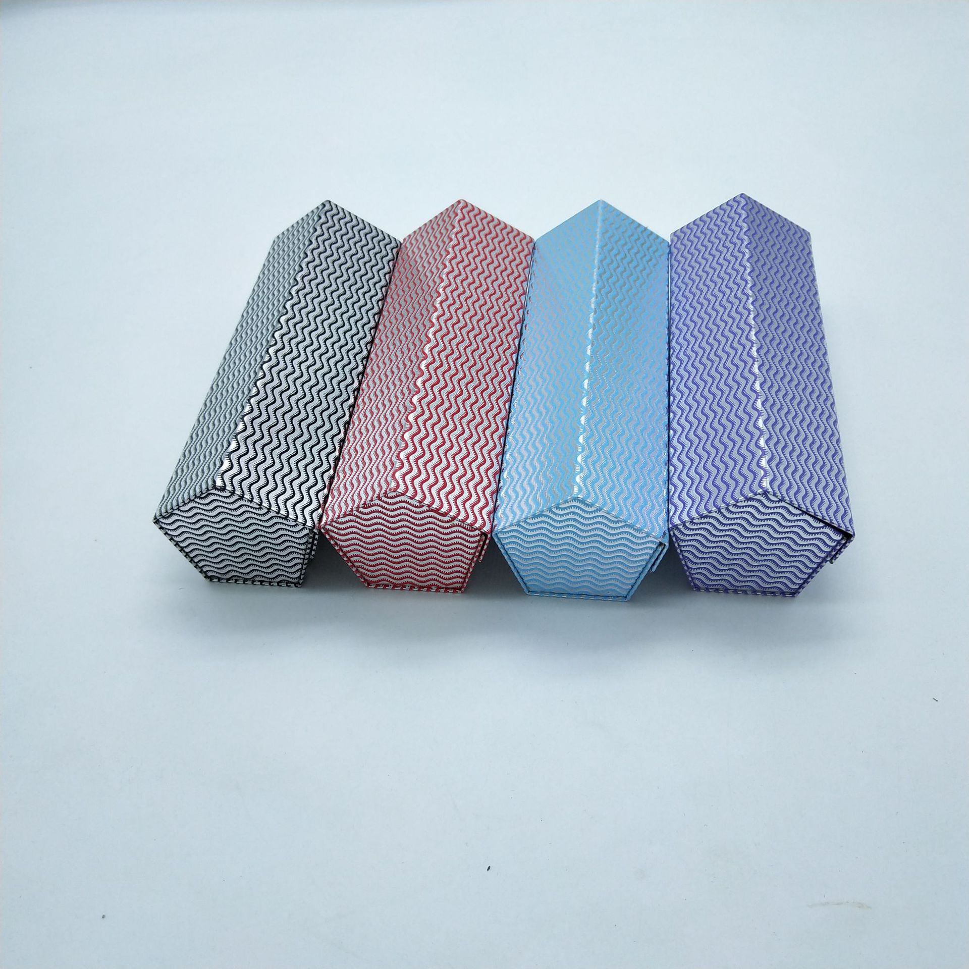 源头厂家新款五角菱形手工眼镜盒近视镜 光学眼镜盒