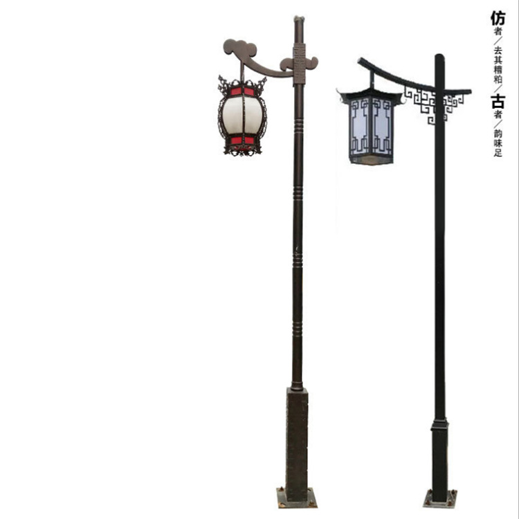 民族风中国风藏族白族路灯led道路灯市电路灯来图定制