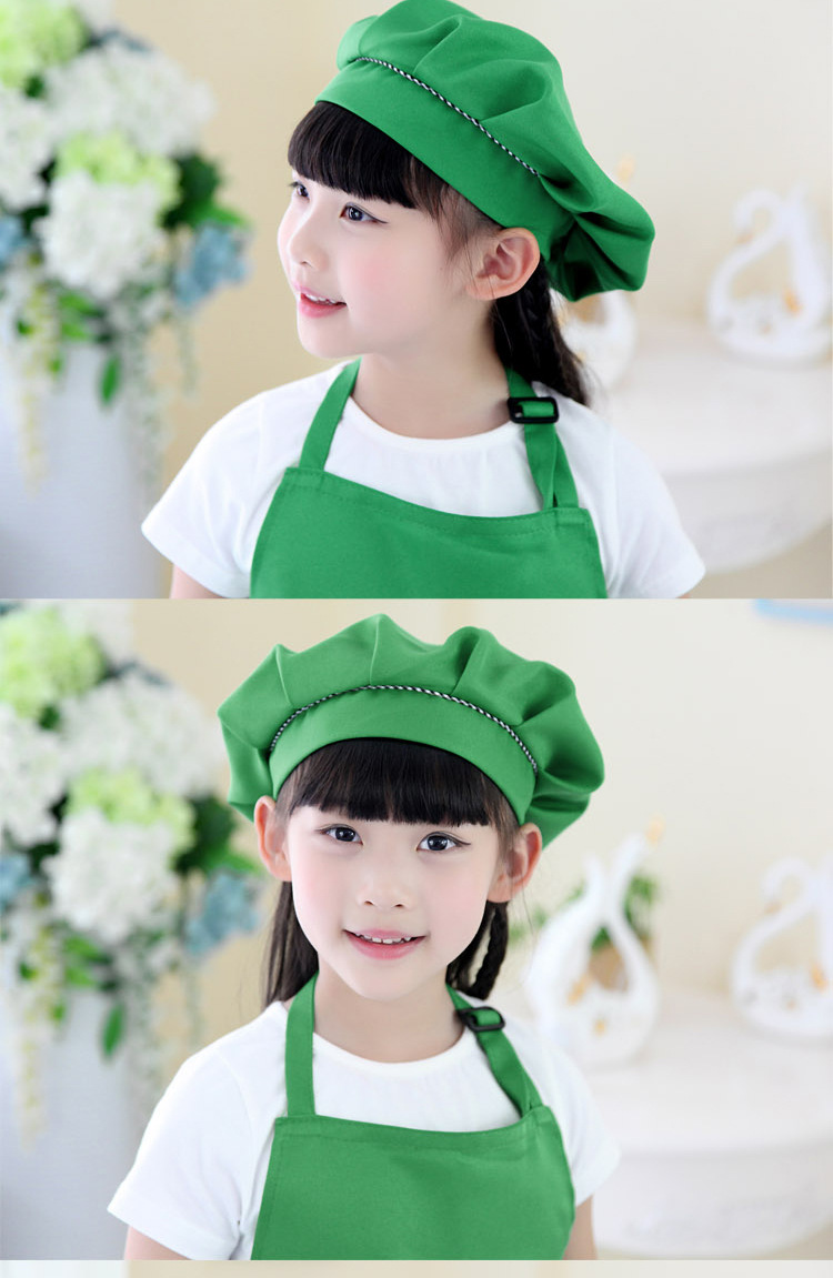 儿童厨师帽亲子帽子宝贝帽子围裙帽子幼儿舞蹈圣诞元旦小孩厨师帽