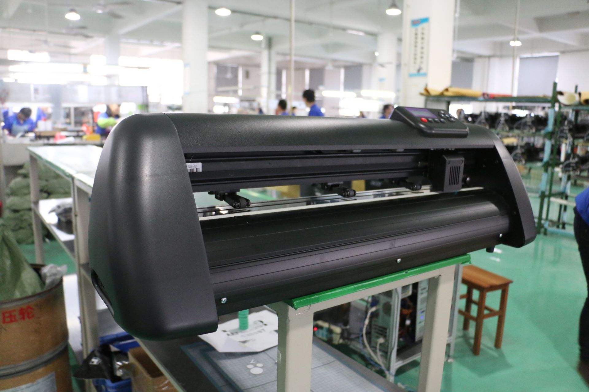 gc步进全自动机器gc-721abj刻字膜切割机不干胶全自动定位刻字机