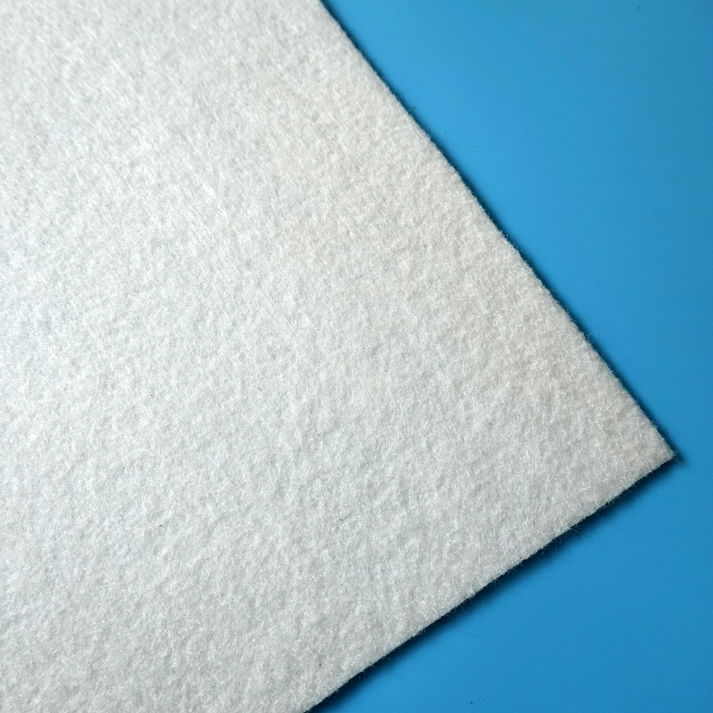 厂家供应白色无纺布面料混凝土透水模板布桥梁专用