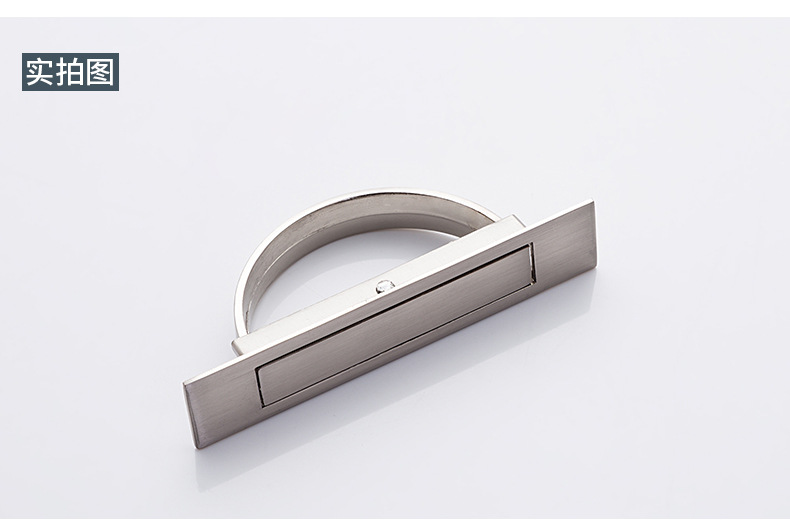 厂家直销 榻榻米翻转拉手五金带后盖暗藏隐形内嵌隐藏嵌入式