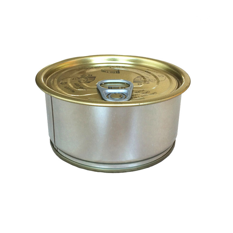 定制圆形马口铁食品包装罐头盒配易拉盖 厂家直销品质保证