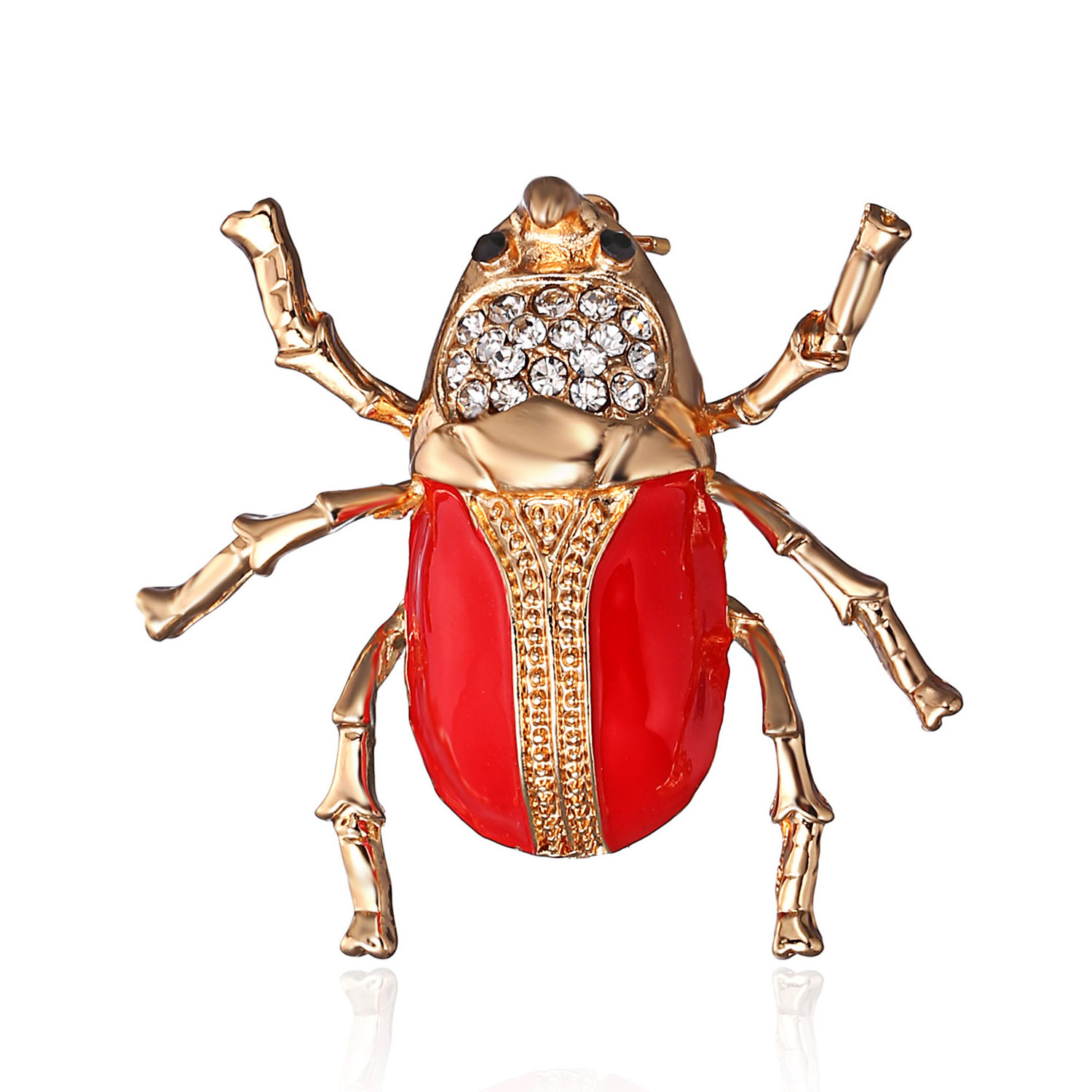 欧美新款时尚百搭瓢虫胸针高档合金滴油昆虫胸花厂家直销现货批发