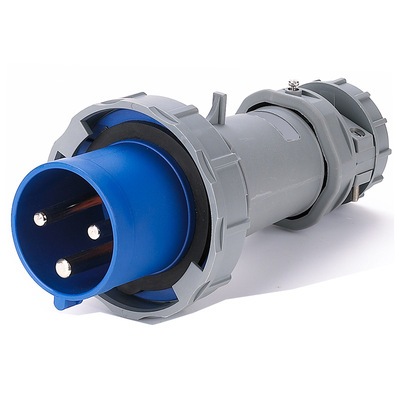 工业插头 工业插座 防水插头插座 ip67 63a防尘三孔插头 220v