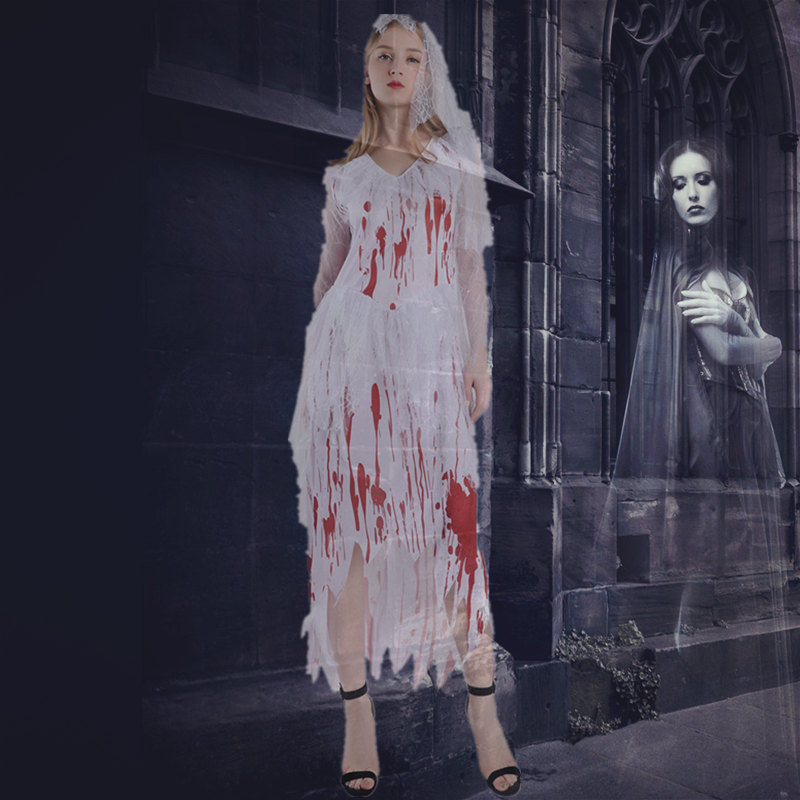 万圣节服装成人角色扮演鬼新娘cosplay恐怖血腥衣服吸血鬼派对服