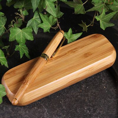 厂家批发手工签字笔 创意礼品文具竹子笔 精美竹制工艺笔