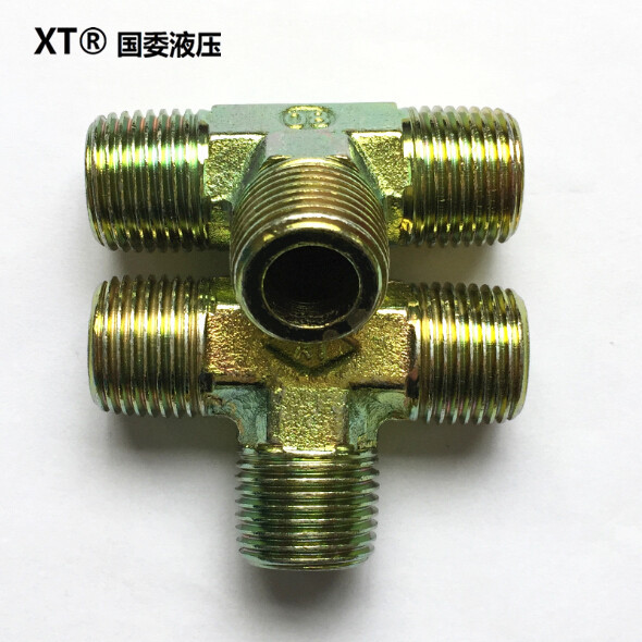 xt三头zg三通bspt螺纹高压油管液压接头