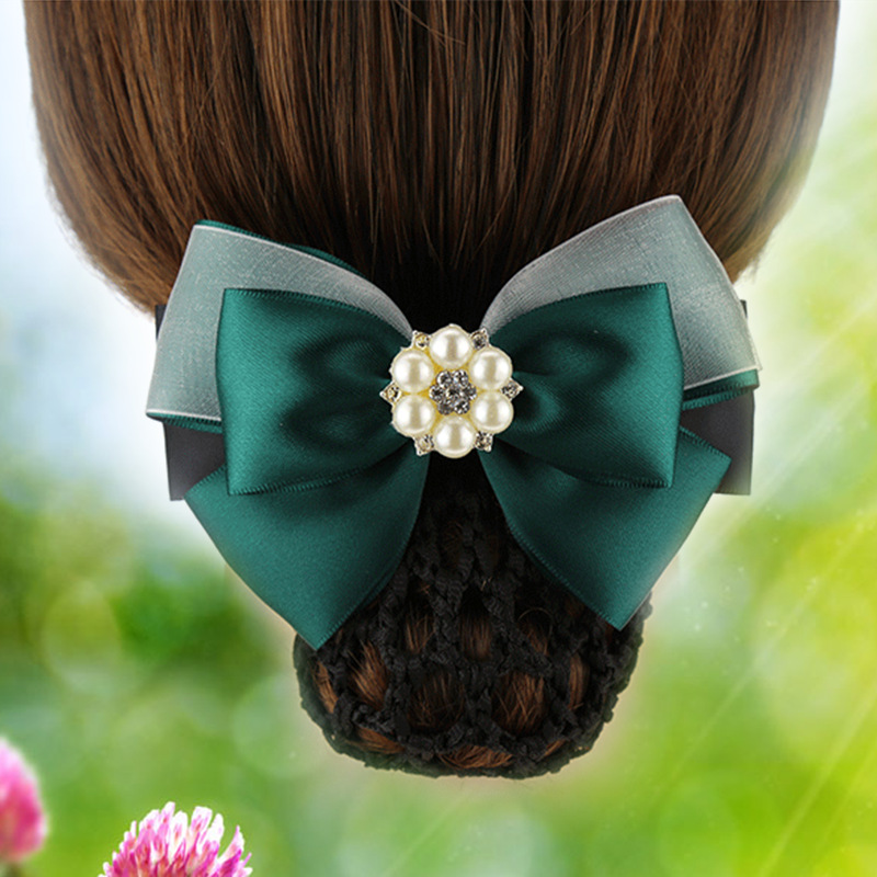 护士发夹发网头饰网兜韩国紫钻特价满包邮