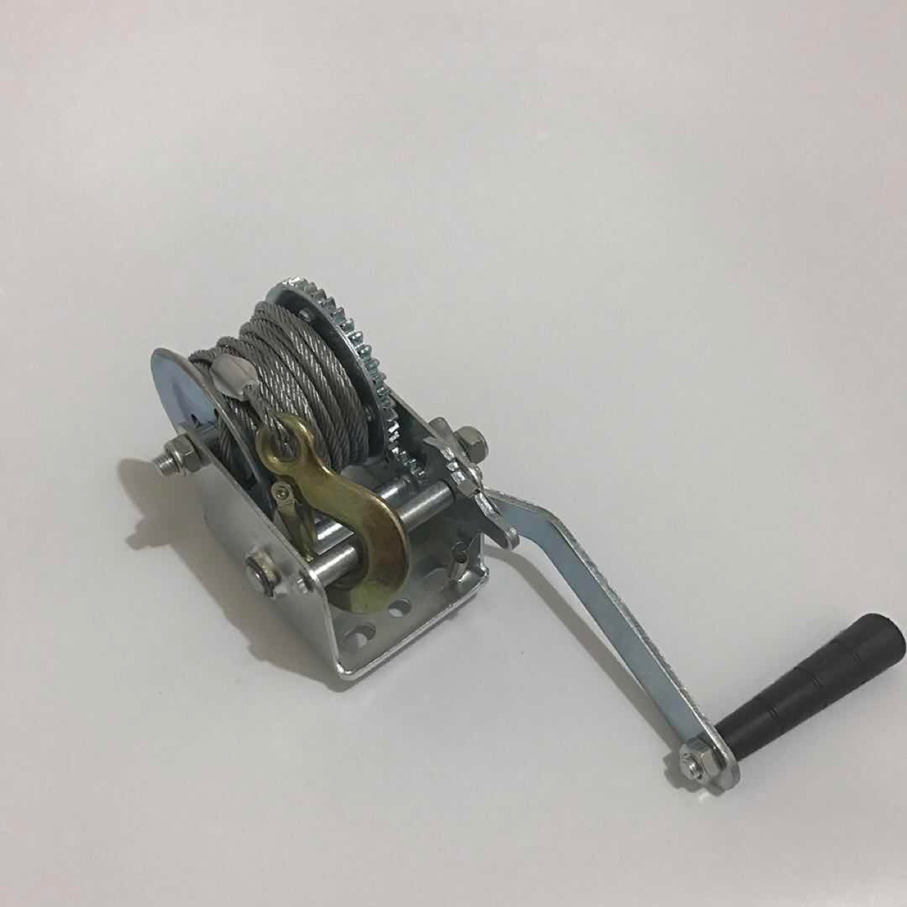 自锁式手摇绞盘 钢丝绳手摇葫芦 镀锌绞车