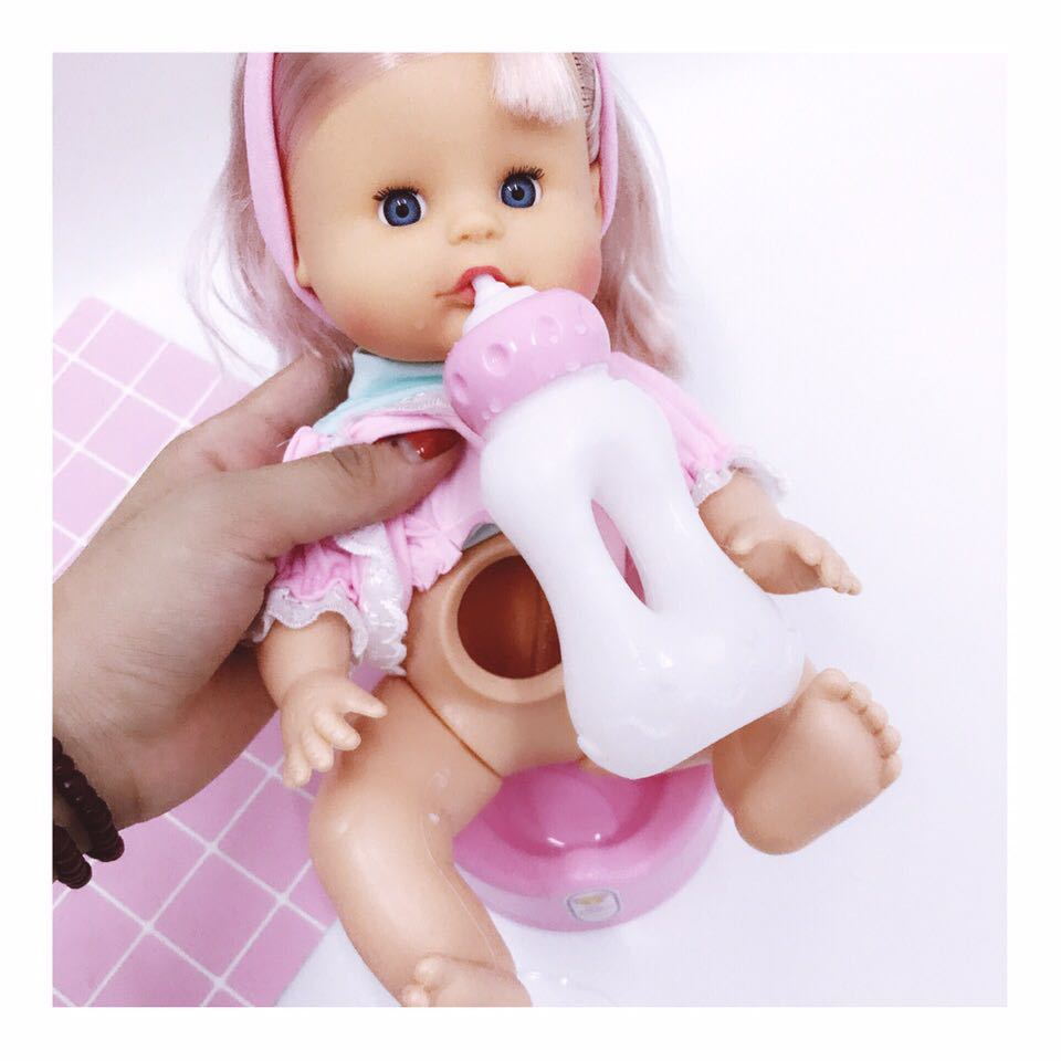 仿真过家家儿童玩具喝水尿尿公仔娃娃尿娃套装女孩礼物