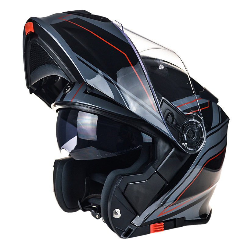 美国torc头盔双镜片揭面盔防雾头盔t271 dot ece认证揭面盔正品