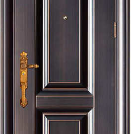 谷斯特高端拼接门甲级防盗门入户安全门前钢后木(gst-197)现货