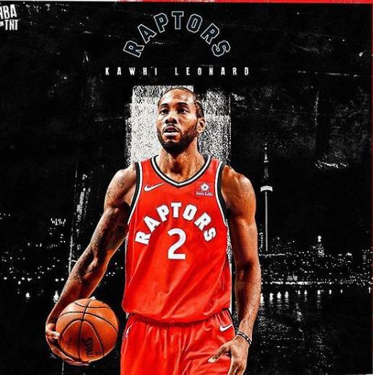 篮球球星猛龙队科怀.伦纳德 小卡签名夜光运动手环 硅胶腕带 手链