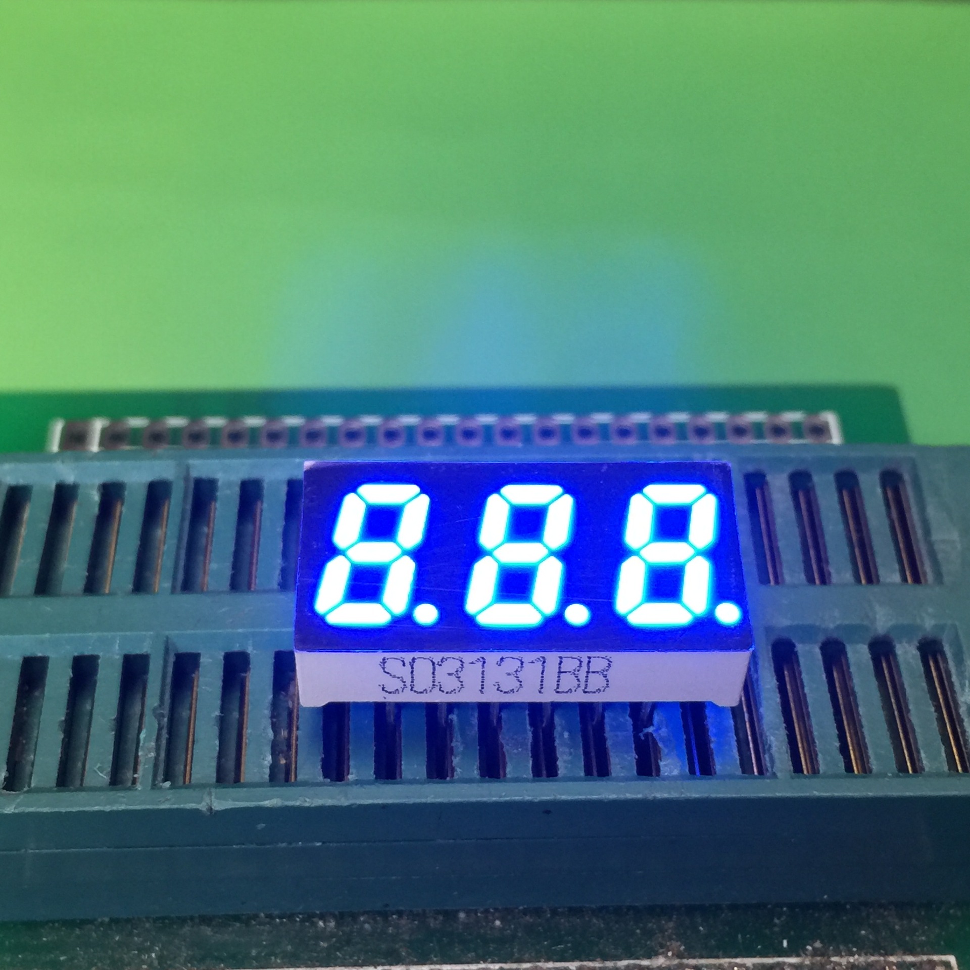 31寸数码管 蓝光数码管 led蓝色数码管 三位数码管