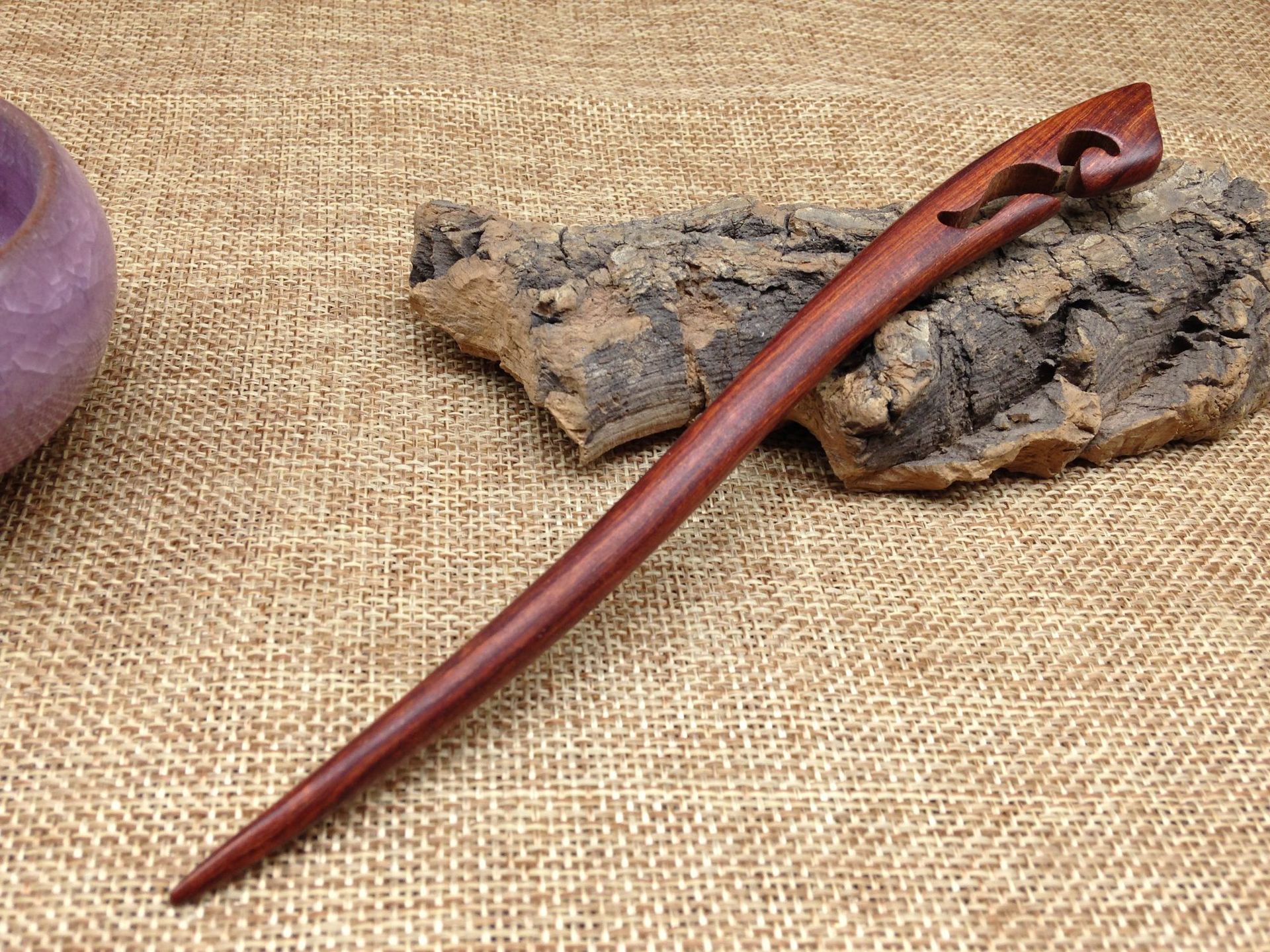 优质正宗黑檀紫光檀红檀绿檀木发簪 复古木簪子 木质品 厂家批发