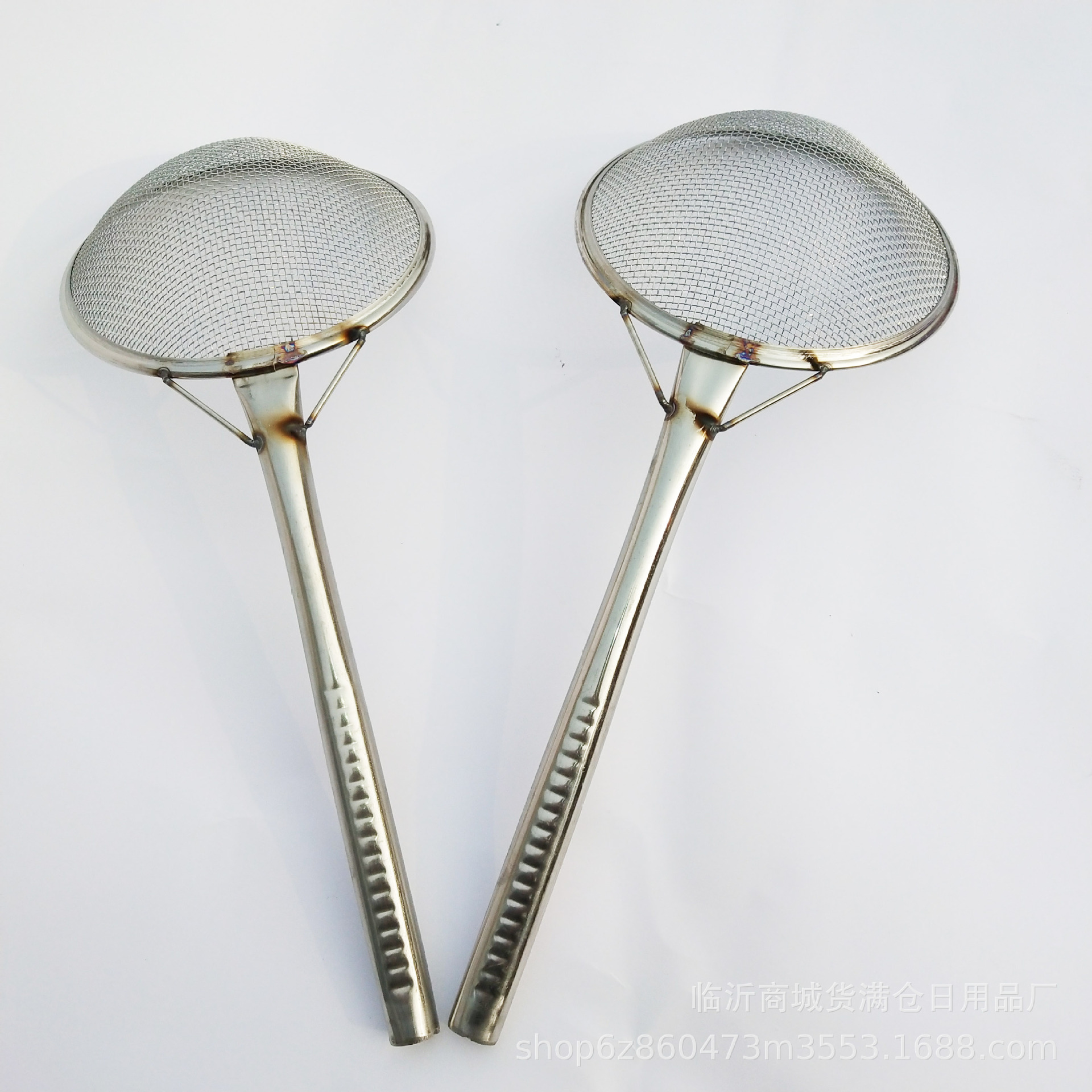 笊篱不锈钢把笊篱捞菜笊篱10目细网笊篱电镀网笊篱18号