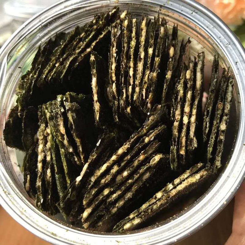 芝麻夹心海苔 80g*4罐(送山楂条1罐)芝麻夹心海苔脆
