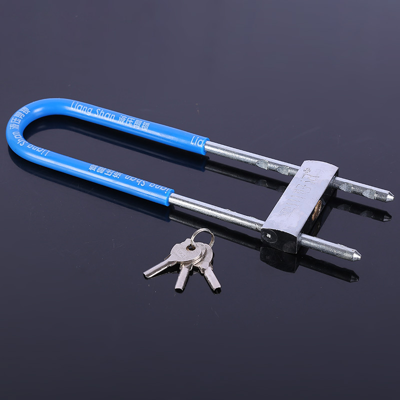 厂家批发加长玻璃门u型锁自行车摩托车伸缩锁电动车锁抗液压剪锁