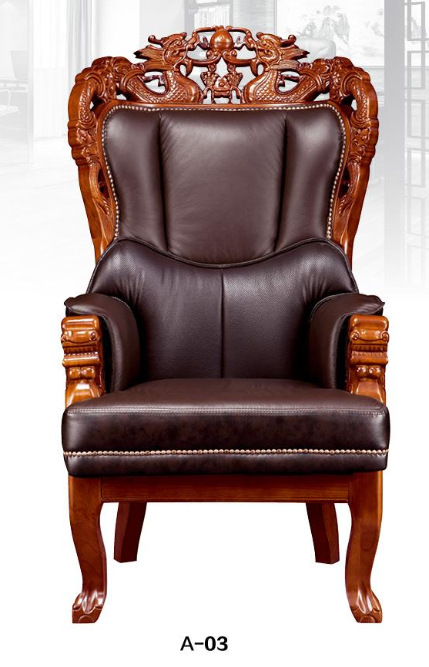 佛山厂家供应可定制老板椅龙椅太子椅霸道总裁椅全实木头层牛皮