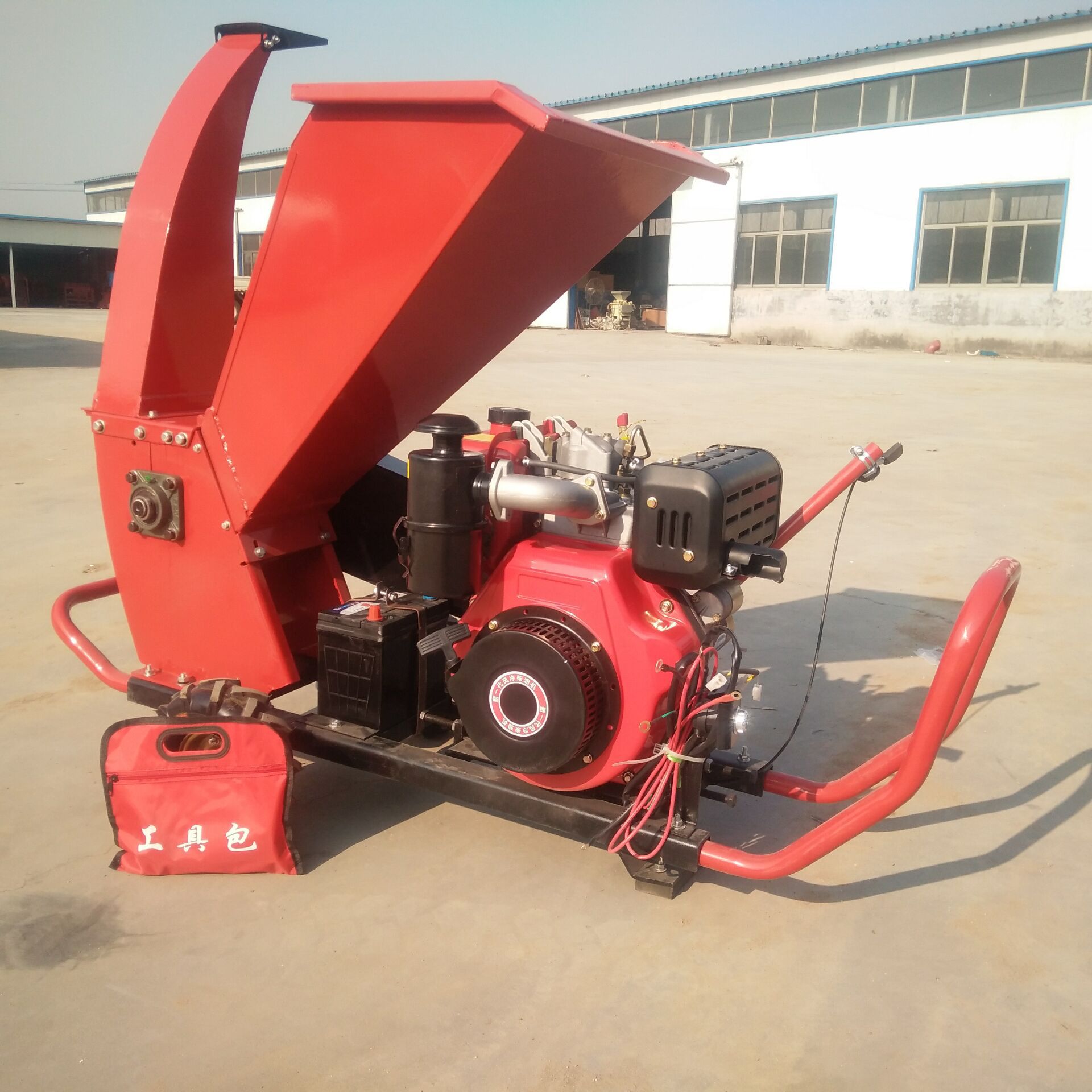 绿化树枝粉碎机 小型果木树枝粉碎机 鲁宏牌柴油园林碎枝机