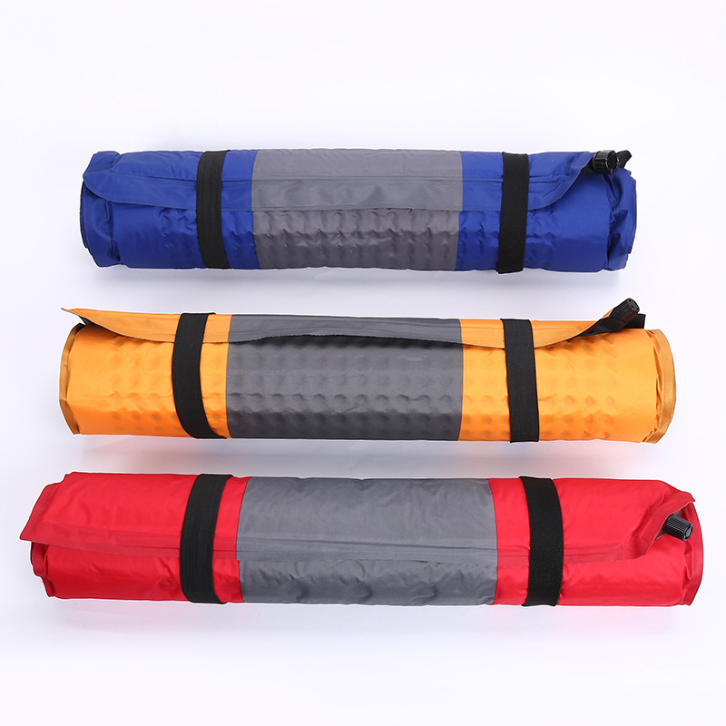 Sports Outdoor Automatic Inflatable Mattress plus Snap Fastener Splicing Moisture Proof Pad Mountain Camping Mat Factory Direct Sales