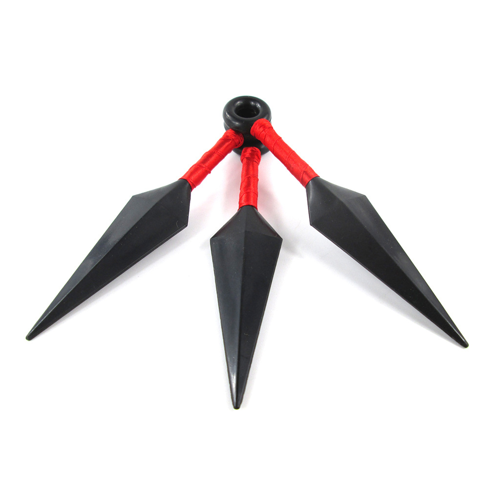 火影忍者naruto晓组织漩涡鸣人苦无3个套塑料飞镖忍者道具