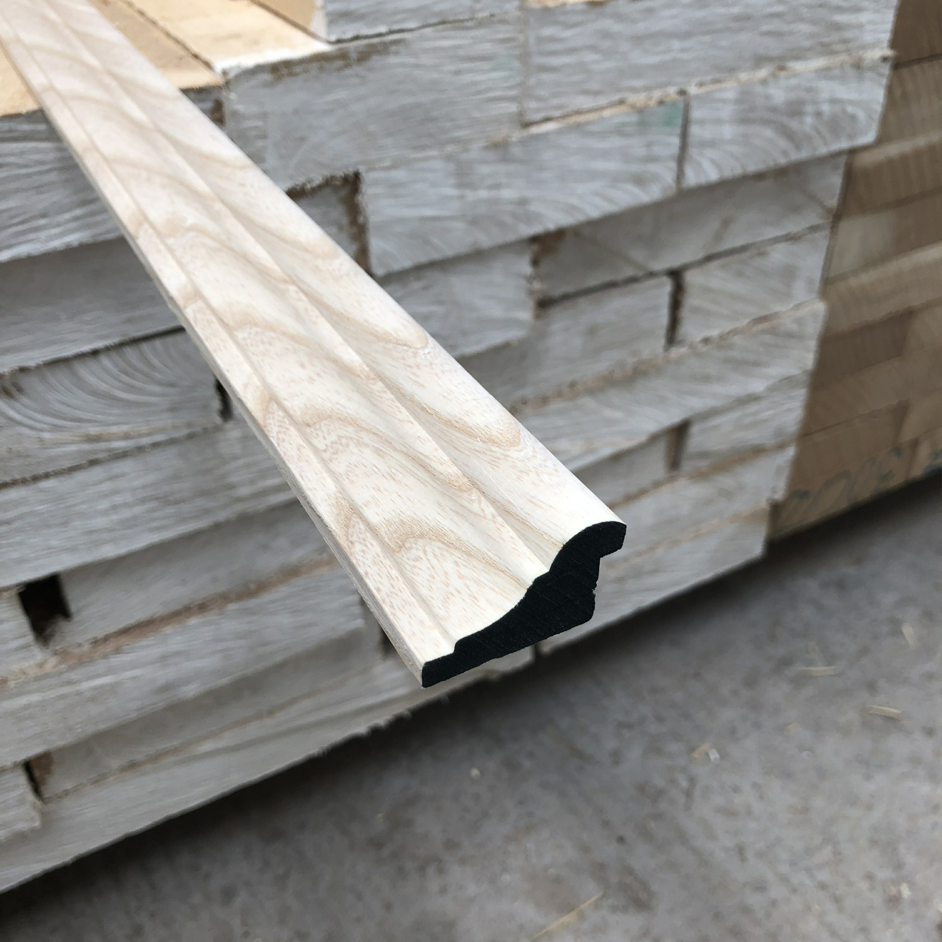 定做实木装饰线条护角线水曲柳木线条加工定制阳角线电视背景装饰