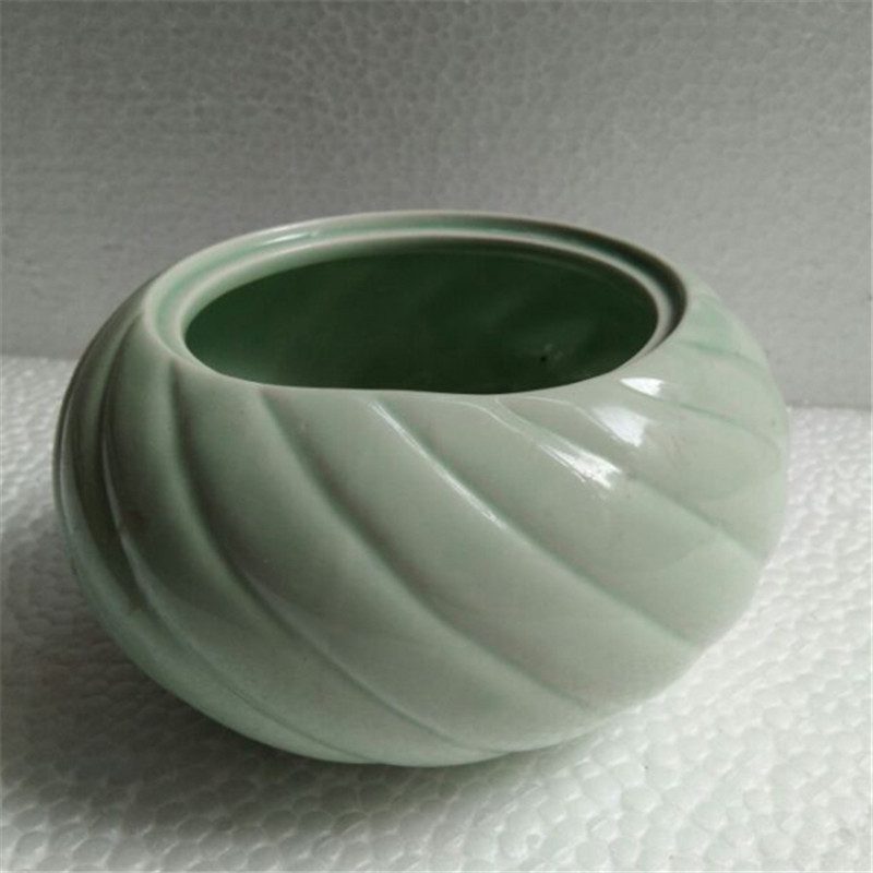 遐思处理白瓷盆创意无孔多肉陶瓷花盆水培植物陶瓷容器陶盆水培盆