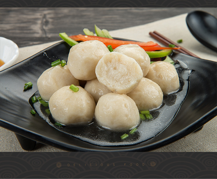 【多泰食品】广东 速冻鱼丸冷冻 手打潮州鱼丸 白丸 特产 厂家