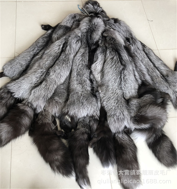 批发 狐狸皮 玄狐皮 银狐皮 狐狸皮 银蓝皮 黑狐皮 毛领 毛条袖口