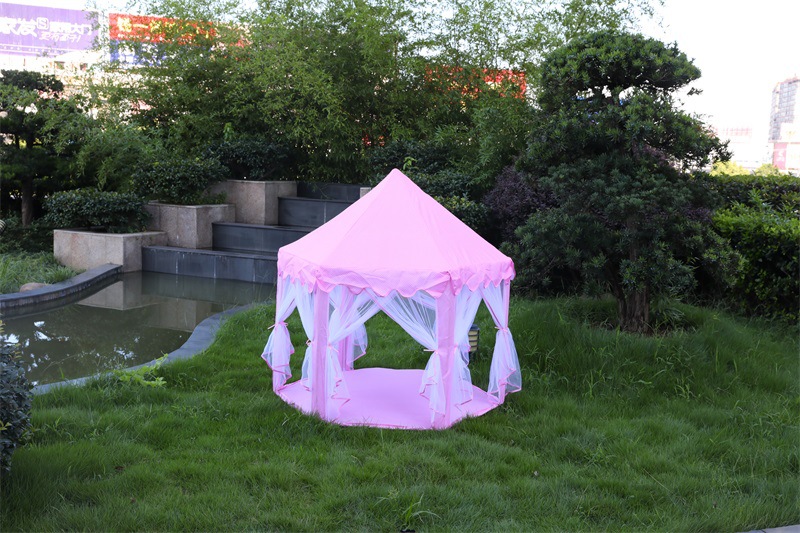 厂家直供六边形儿童游戏屋 儿童室内户外薄纱六角游戏帐篷