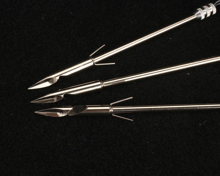 鱼镖套装440不锈钢弹弓射鱼鱼镖子弹镖柳叶三棱三刃射鱼子弹鱼镖