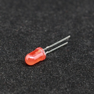 led红色发光二极管5mm短脚红色小灯珠红光直插红发红(10只)