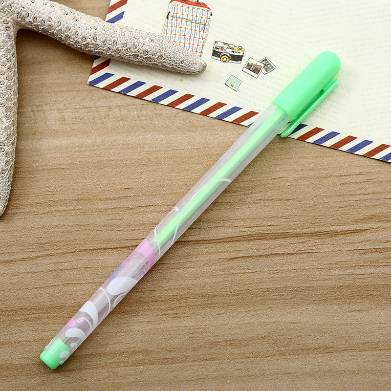 韩版创意 简约清新 粉彩中性笔 荧光记号中性笔办公学习文具用品