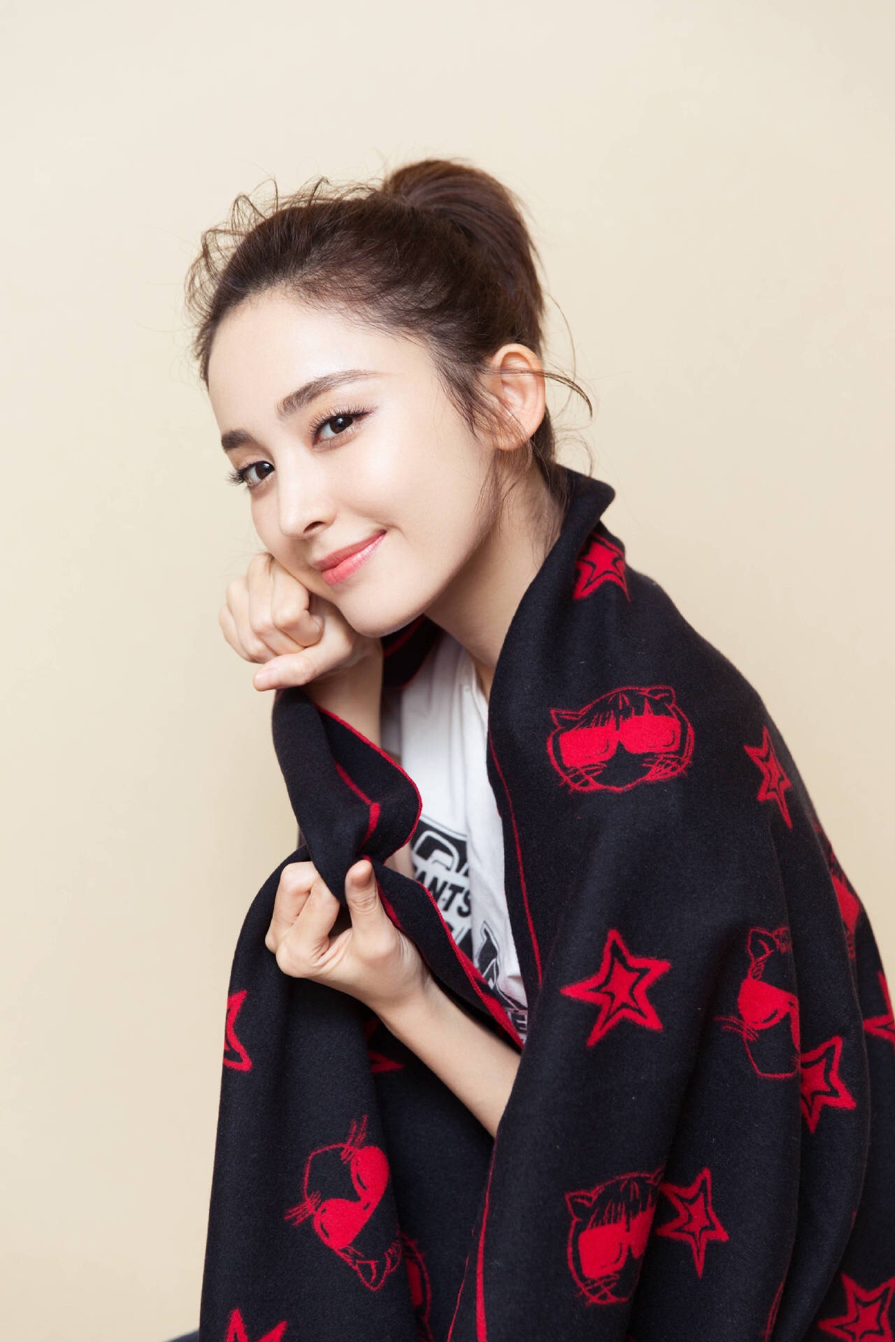 2019秋冬新款围巾女古力娜扎网红猫披肩韩版女双面百搭两用现货