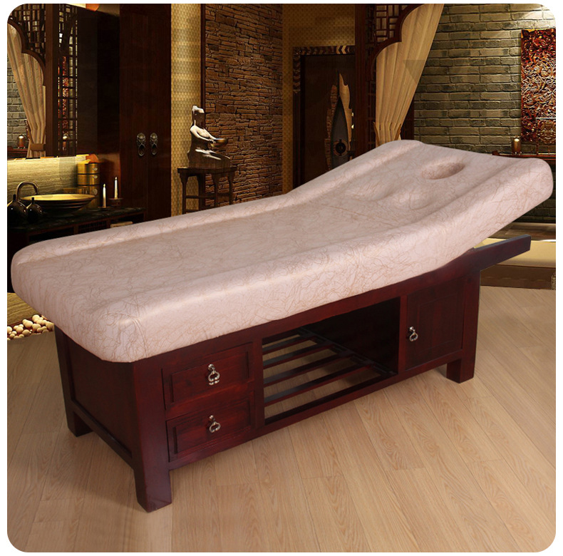 现货实木美容院专用美容床 产地货源折叠推拿床针灸艾灸按摩床