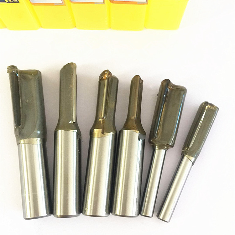 川木木工刀具批发 川木公英制直刀双刃普通直刀 木工刀具合金铣刀