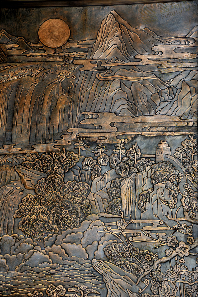 富瑞精典玻璃钢浮雕商场火锅店酒店铸铜锻铜浮雕广场雕塑支持定制