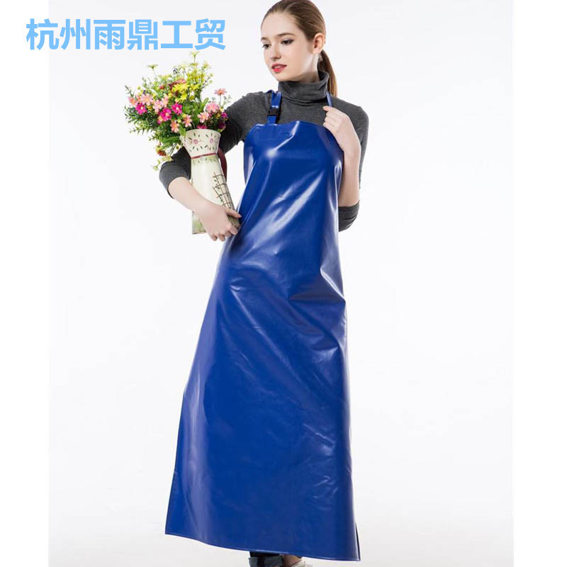 雨衣厂家定制出口美国沃尔玛环保pvc防水防污围裙农场工业围裙