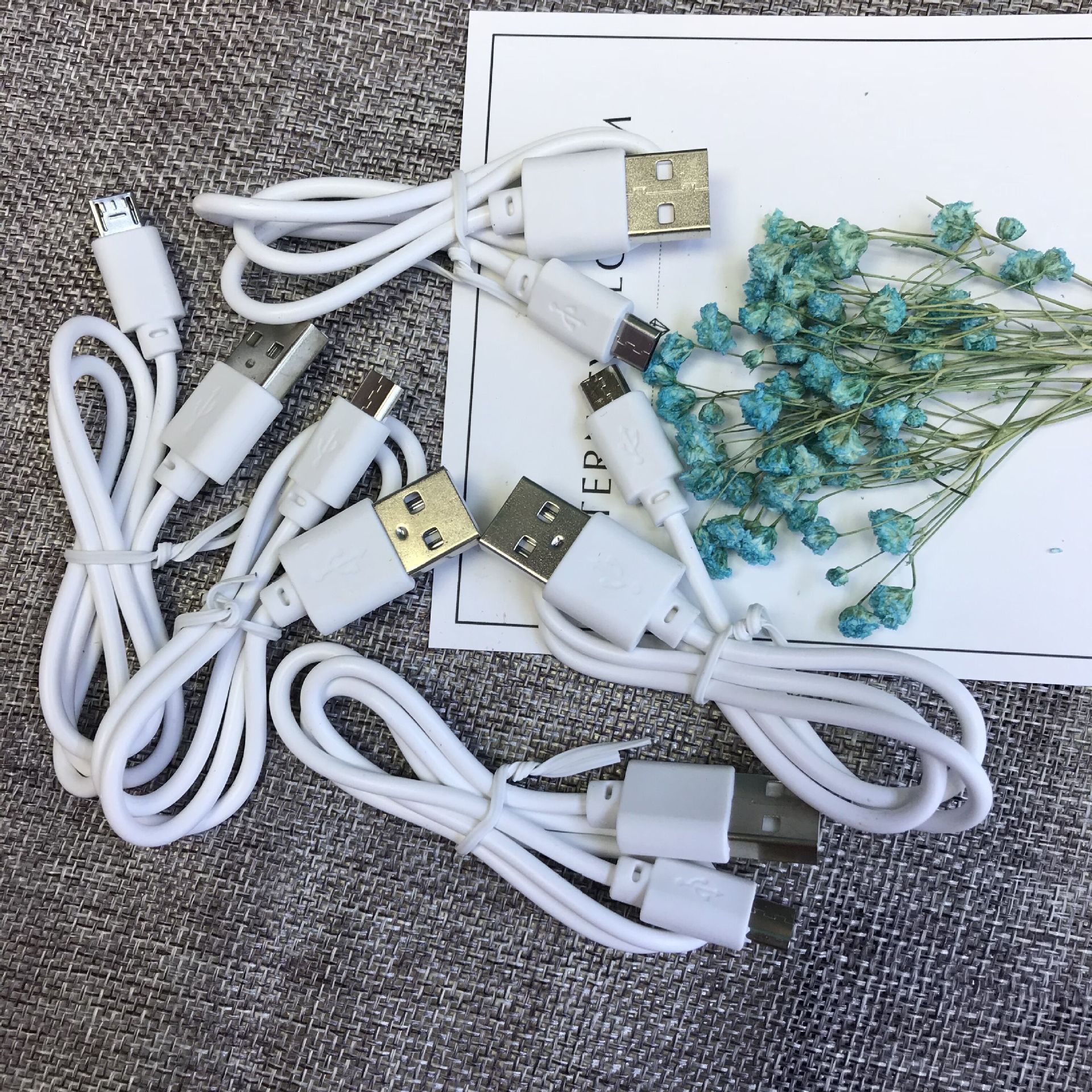 直销usb移动电源v8充电线2a环保30cm快充 适用50cm安卓蓝牙数据线