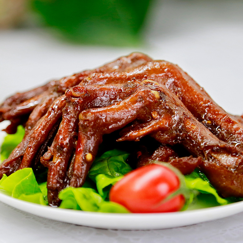 【周黑鸭鸭掌108g】颗粒装卤鸭爪鸭脚麻辣味食品零食小吃整箱批发