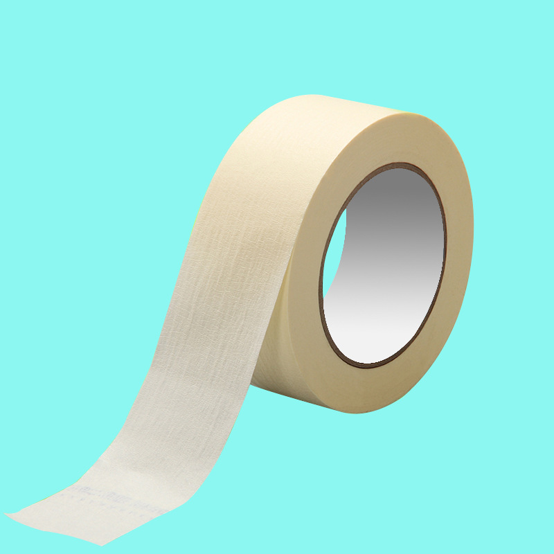 美纹纸胶带手撕黄色胶带喷漆遮蔽美术用皱纹胶带可书写胶带批发