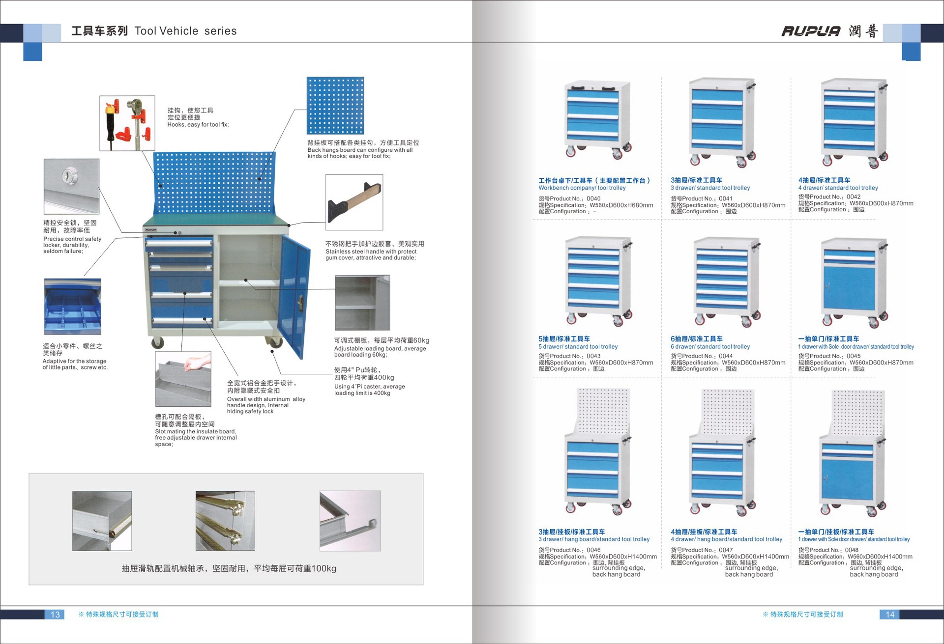 润普 型号 fsd23 加工定制 否 车体尺寸 560*600*860 类型 重型工具车