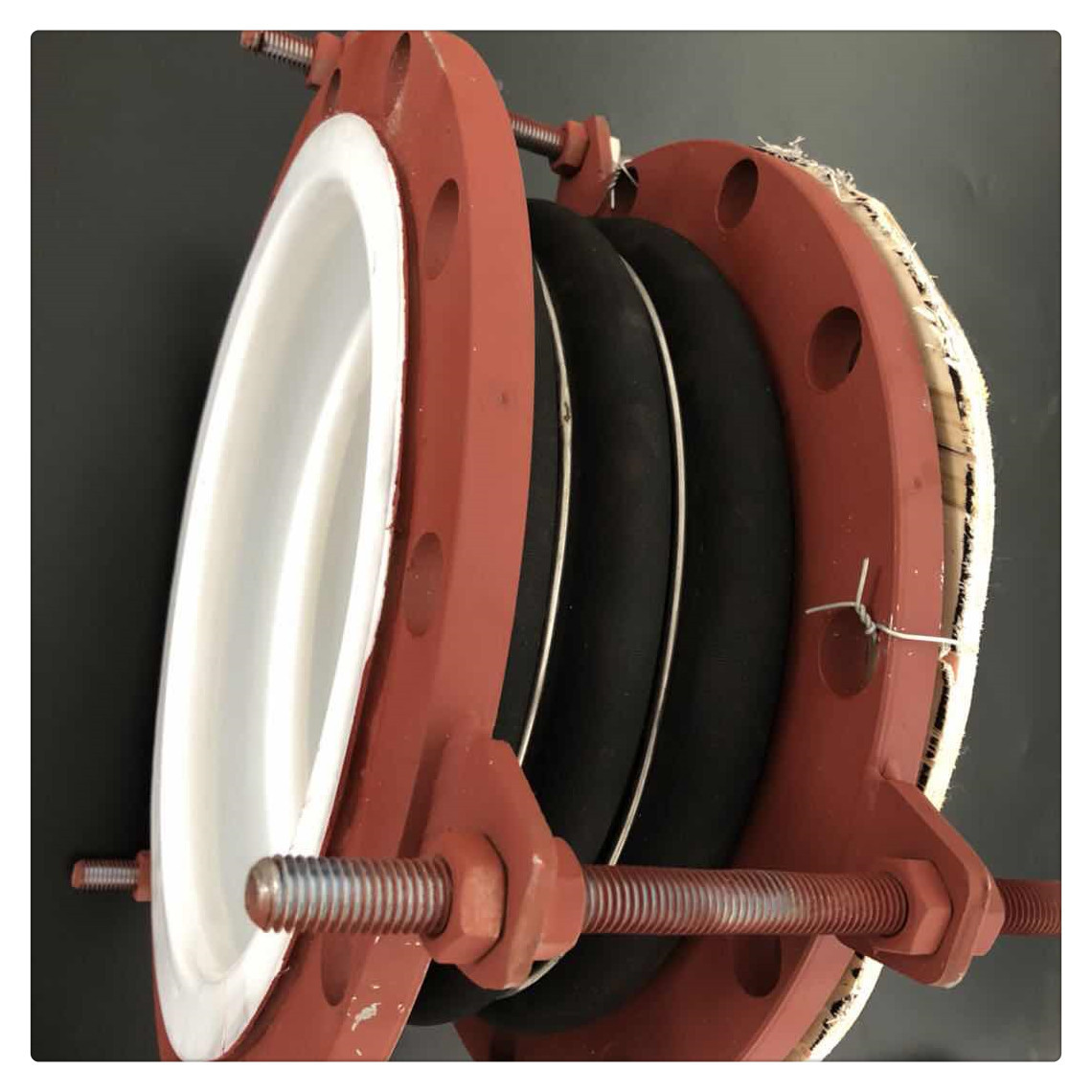 国标法兰内衬四氟橡胶软接头(软连接)耐强酸碱耐温腐蚀 厂家