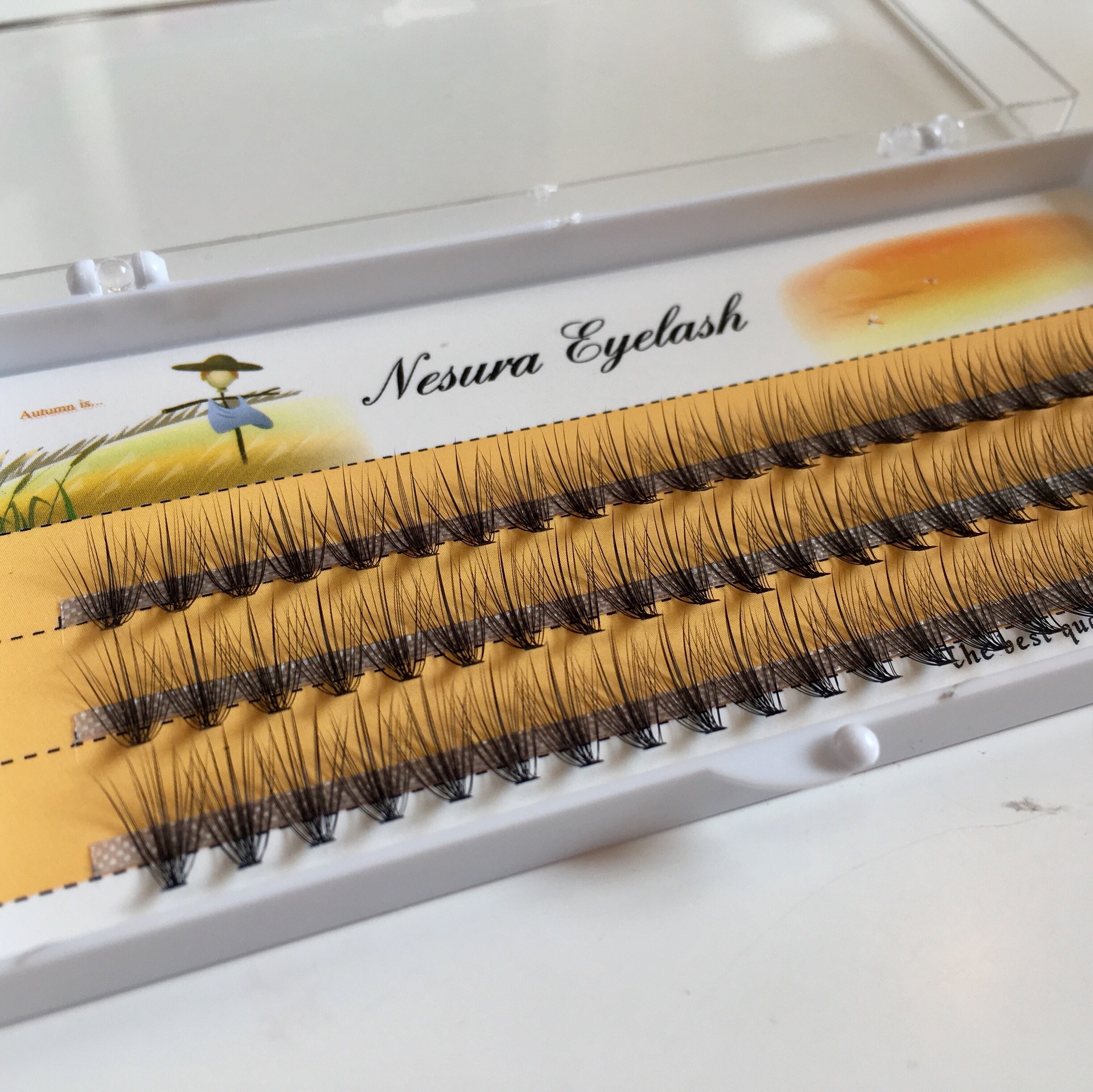 手工自然自嫁接朵毛假睫毛稻草人10根0.10热熔嫁接手工仿貂毛